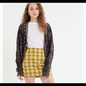 urban outfitters plaid mini skirt